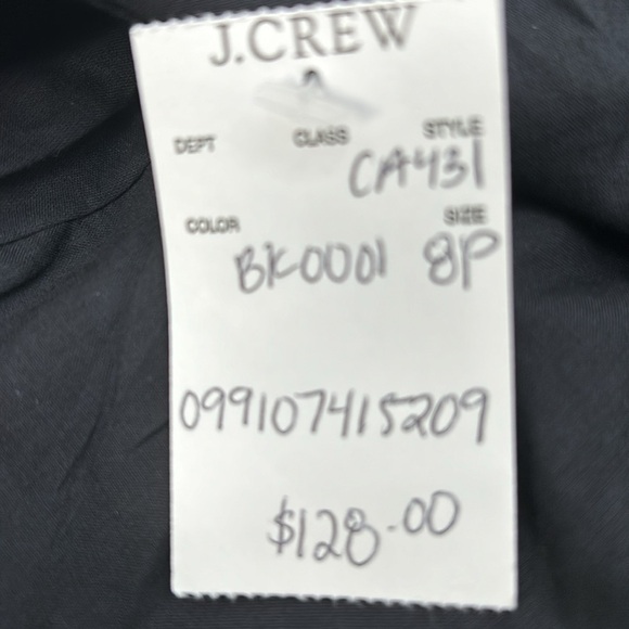 J Crew Factory One-shoulder midi dress in Black size 8P NWT CA431 - Picture 6 of 10